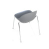 silla confidente gris flow 4 patas plastico 8