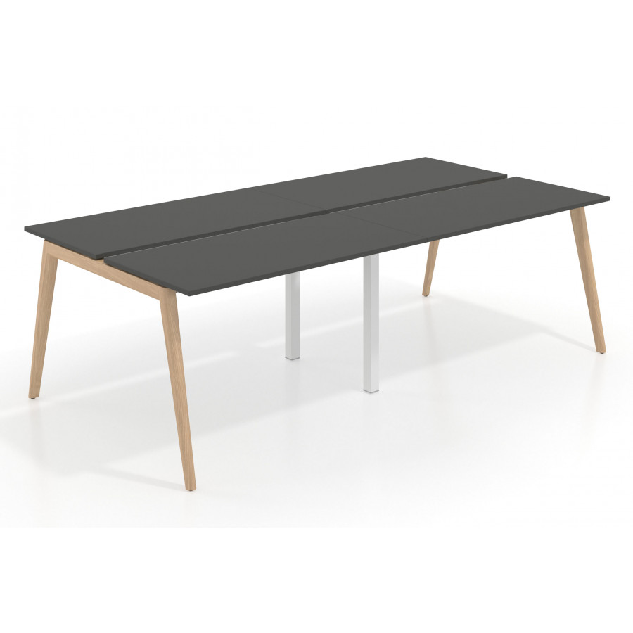 Mesa multipuesto bench doble serie Forest 126