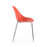 silla confidente rojo flow 4 patas plastico 4