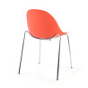 silla confidente rojo flow 4 patas plastico 5