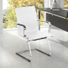 silla confidente blanco croma estructura cromada ecopiel piel sintetica 2