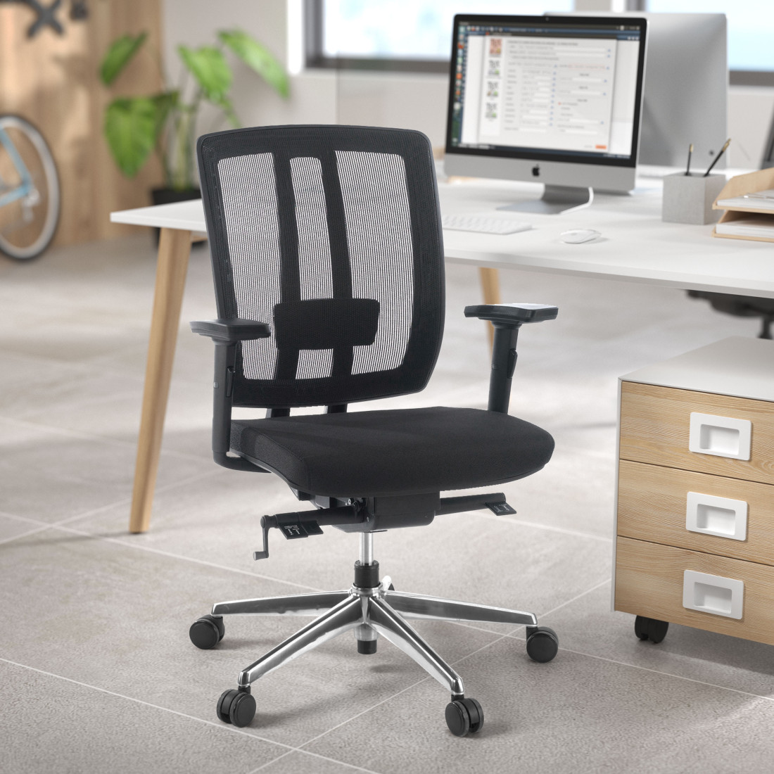 silla ergonomica negro ergomax malla 2