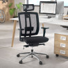 silla giratoria negro ergomax malla 2