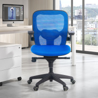 Silla ergonómica Gioconda, soporte lumbar, red - azul Second image