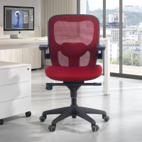 Silla ergonómica Gioconda, soporte lumbar, red - rojo Second image