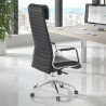 sillon de oficina negro jaguar piel natural piel natural 2