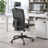 silla ergonomica negro kendo estructura negra reposacabezas malla 2