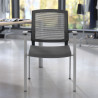 silla confidente gris maya malla 2