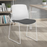 silla confidente gris nexus silla con brazos tela 2
