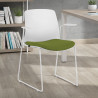 silla confidente verde nexus silla con brazos tela 2