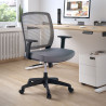 silla giratoria gris nicole silla estructura negra malla 2