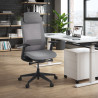 silla giratoria gris reflect estructura negra tela 2
