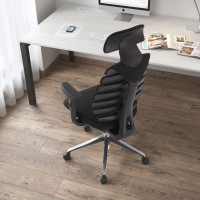 Silla de oficina Spine ergonómica con reposacabezas - negro Second image