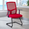 silla confidente rojo star malla 2