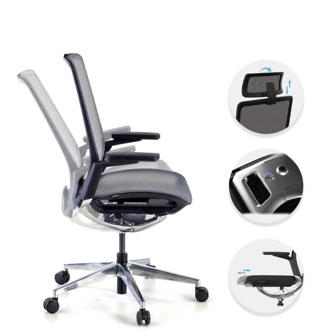 silla ejecutiva negro duna sin reposacabezas 3