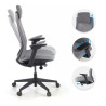 silla giratoria gris reflect estructura negra tela 3