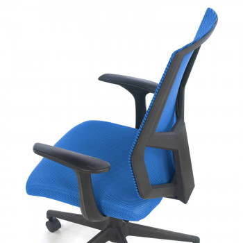 Air - Silla de escritorio giratoria Air, con brazos, red azul - Imagen 2