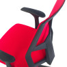 silla giratoria rojo air malla 7