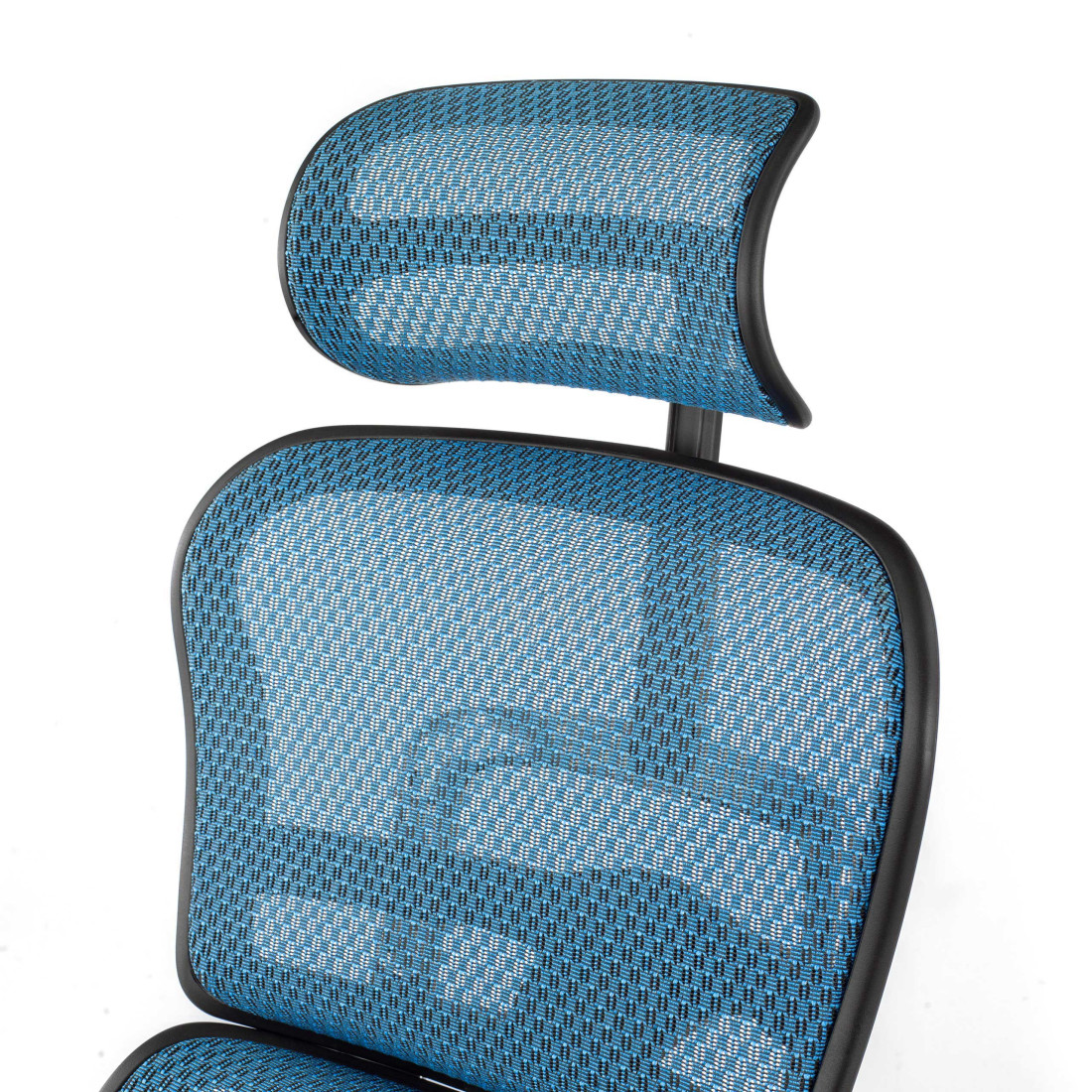 silla ergonomica azul ergohuman estructura negra red malla 9