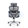 silla ergonomica gris ergohuman estructura negra red malla 7