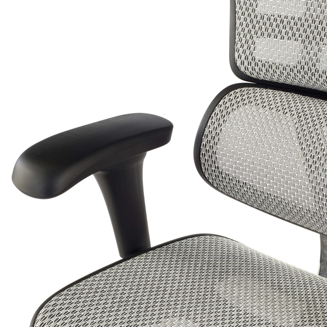 silla ergonomica gris ergohuman estructura negra red malla 10