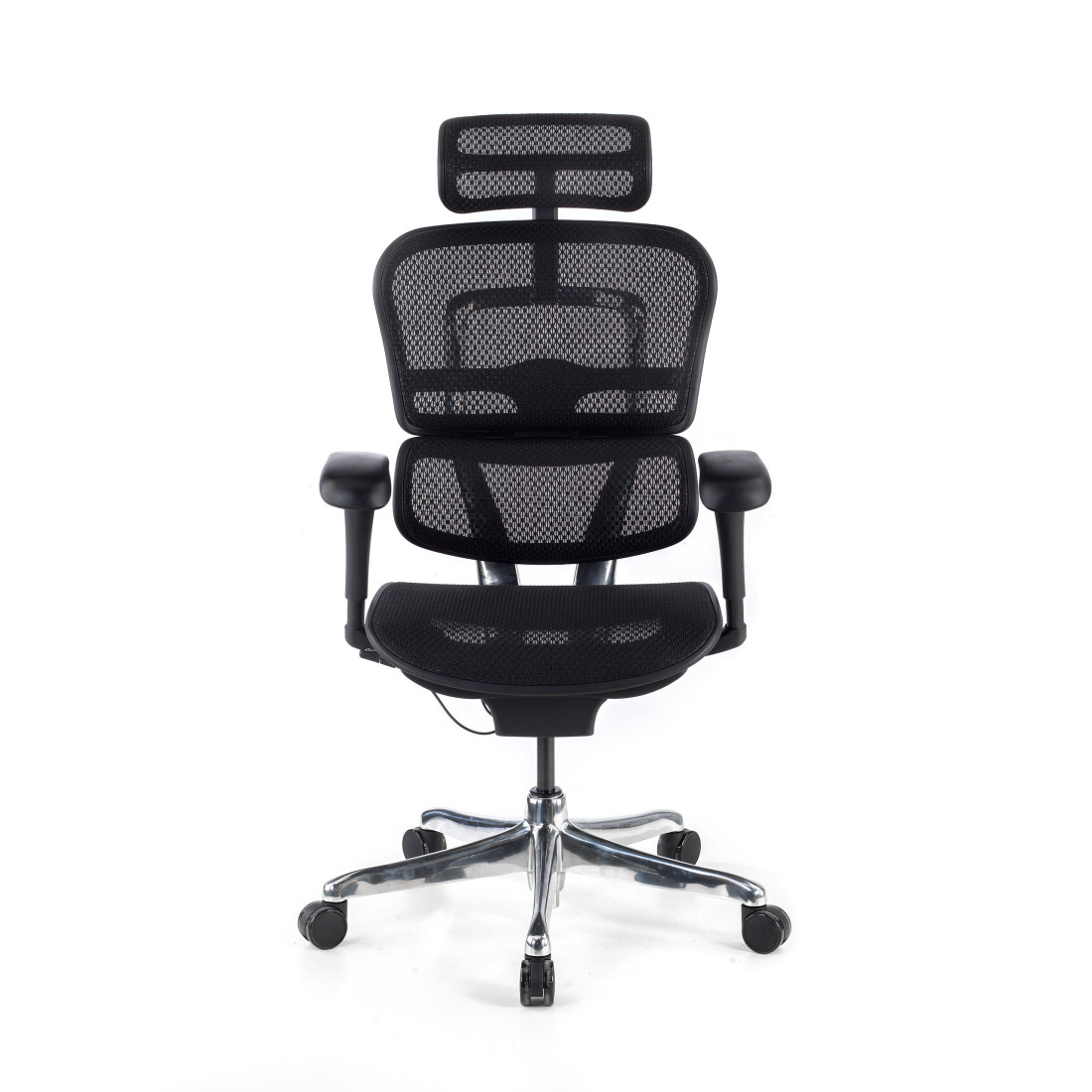 silla ergonomica negro ergohuman estructura negra red malla 5