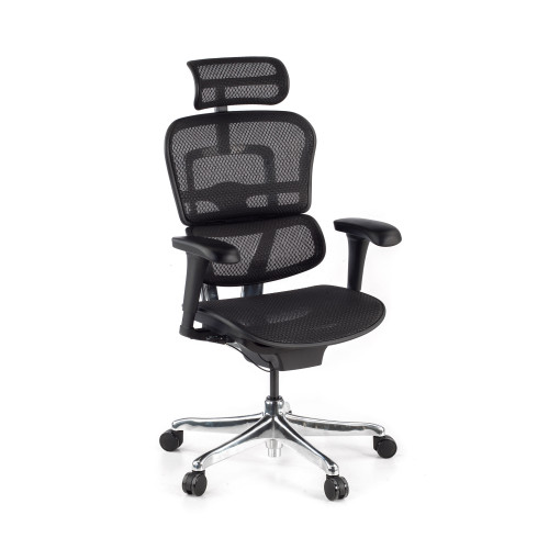 Silla ergonómica Ergohuman Gen2, estructura negra - NEGRO