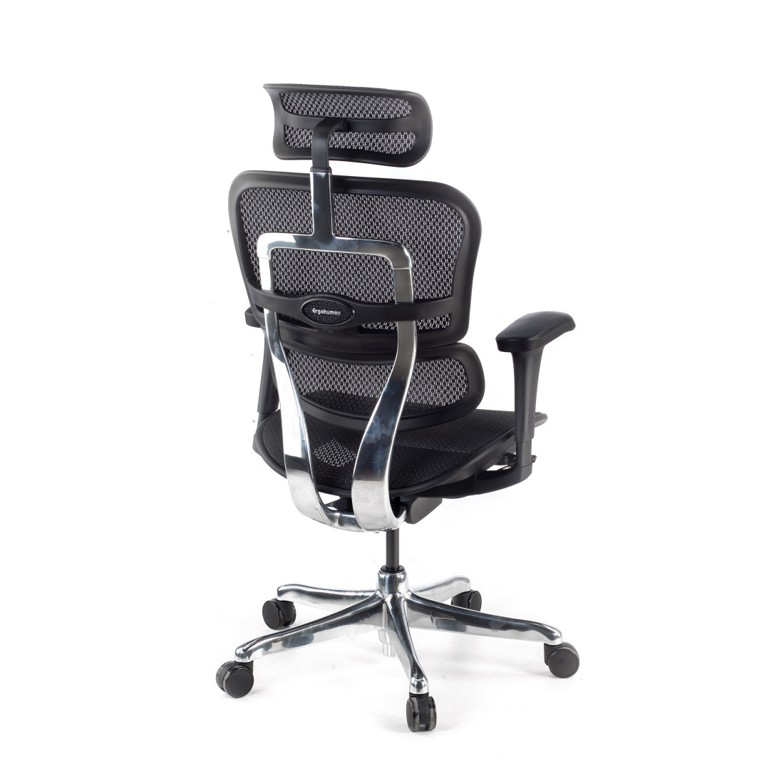 silla ergonomica negro ergohuman estructura negra red malla 6