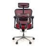 silla ergonomica rojo ergohuman estructura negra red malla 7