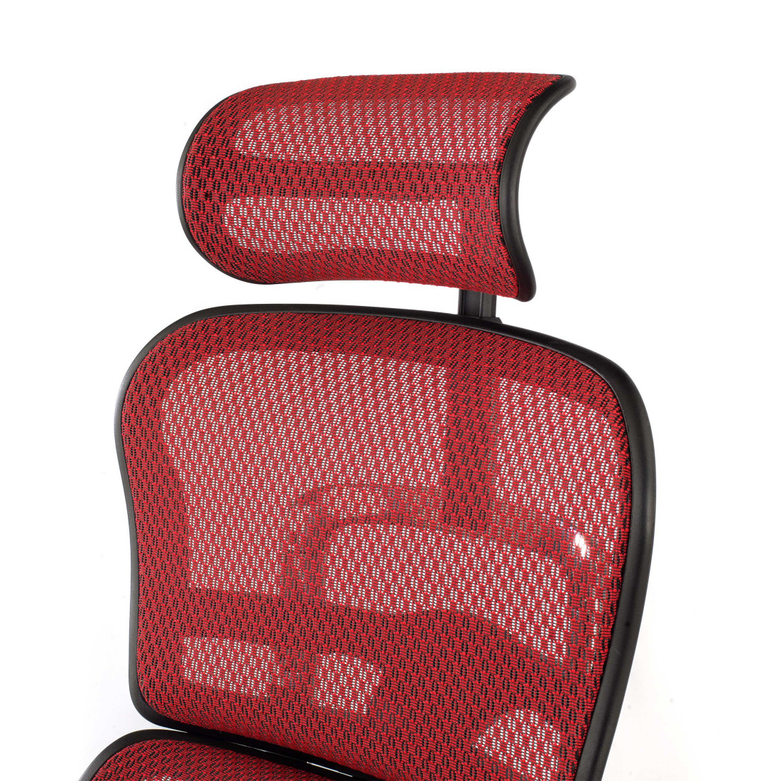silla ergonomica rojo ergohuman estructura negra red malla 9