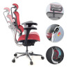 silla ergonomica rojo ergohuman estructura negra red malla 3