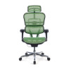silla ergonomica verde ergohuman estructura negra red malla 5