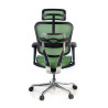 silla ergonomica verde ergohuman estructura negra red malla 7