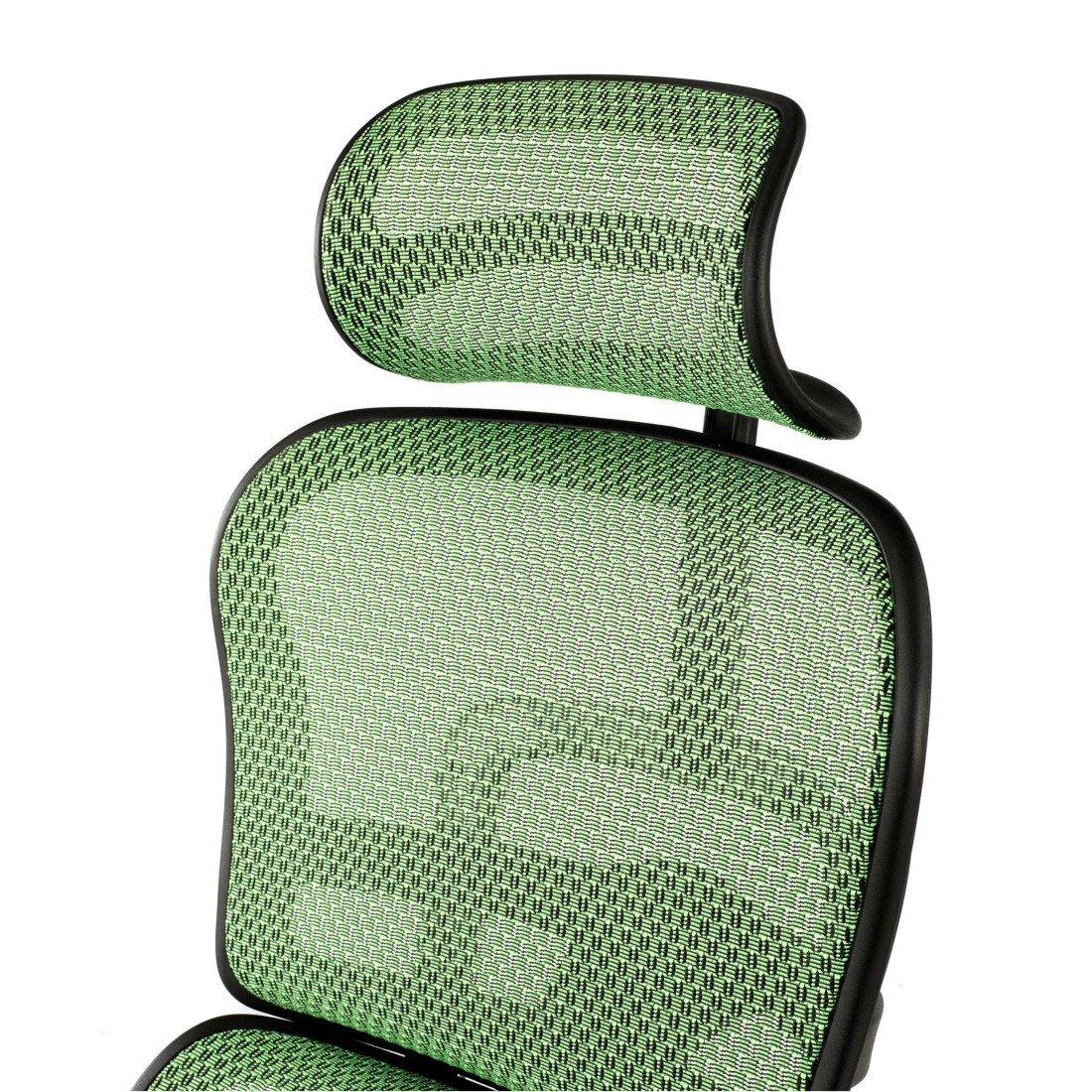 silla ergonomica verde ergohuman estructura negra red malla 9