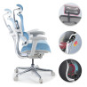 silla ergonomica azul ergohuman estructura blanca red malla 3