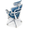 silla ergonomica azul ergohuman estructura blanca red malla 8