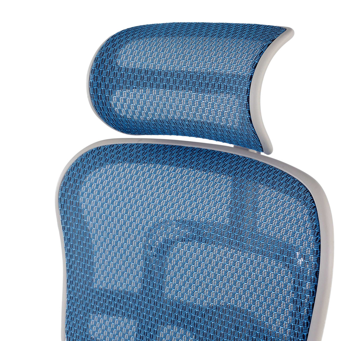 silla ergonomica azul ergohuman estructura blanca red malla 9