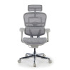 silla ergonomica gris ergohuman estructura blanca red malla 5