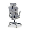 silla ergonomica gris ergohuman estructura blanca red malla 6