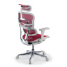 silla ergonomica rojo ergohuman estructura blanca red malla 6