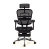 silla ergonomica negro ergohuman estructura negra reposapies malla 5