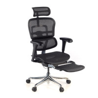 Silla ergonómica con reposapies Ergohuman gen2 - negro