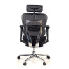 silla ergonomica negro ergohuman estructura negra reposapies malla 8