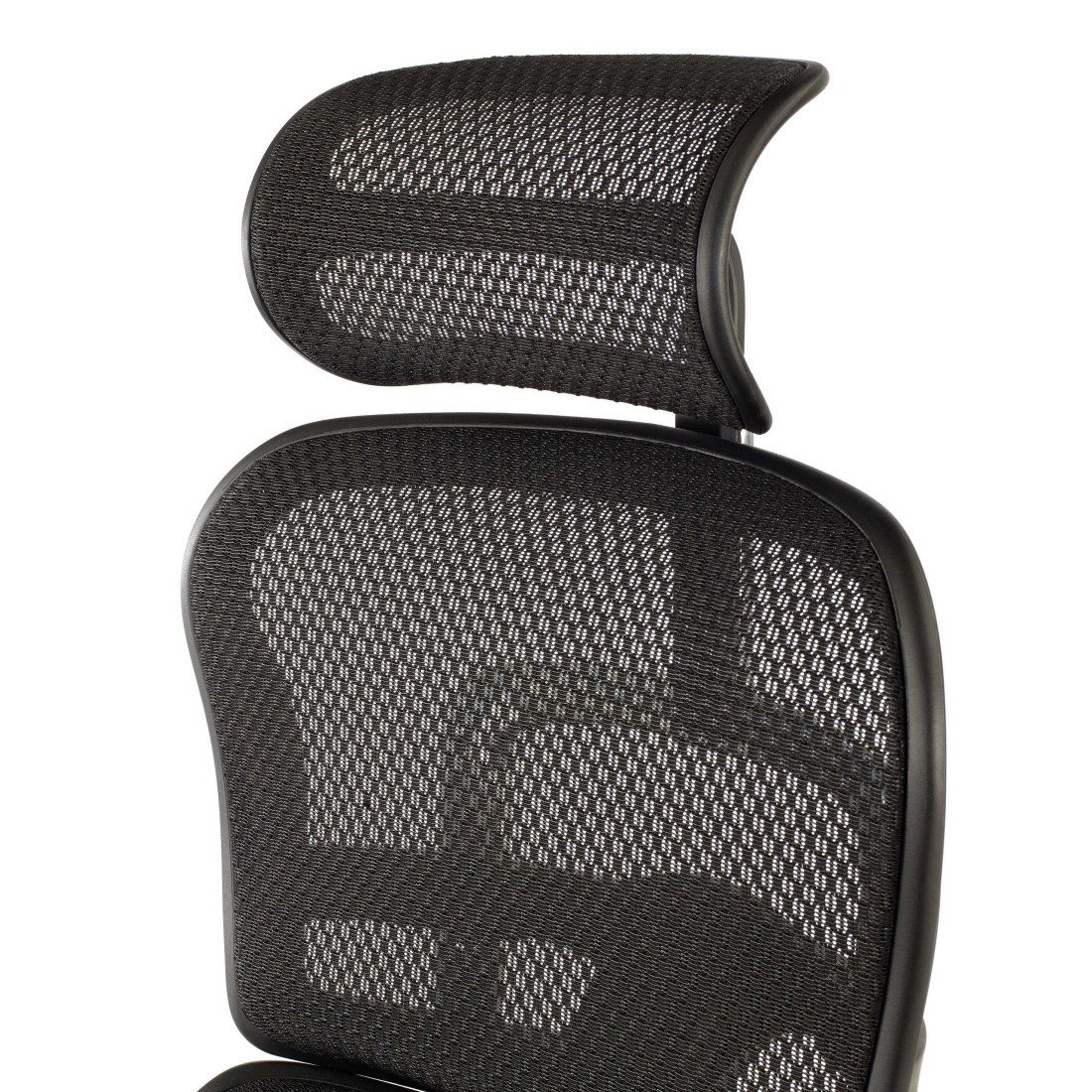 silla ergonomica negro ergohuman estructura negra reposapies malla 10