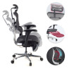 silla ergonomica negro ergohuman estructura negra reposapies malla 3