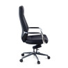 sillon de oficina negro duo respaldo alto ecopiel piel sintetica 4