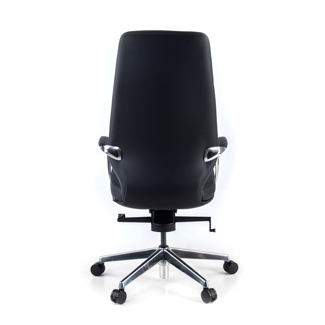 sillon de oficina negro duo respaldo alto ecopiel piel sintetica 6