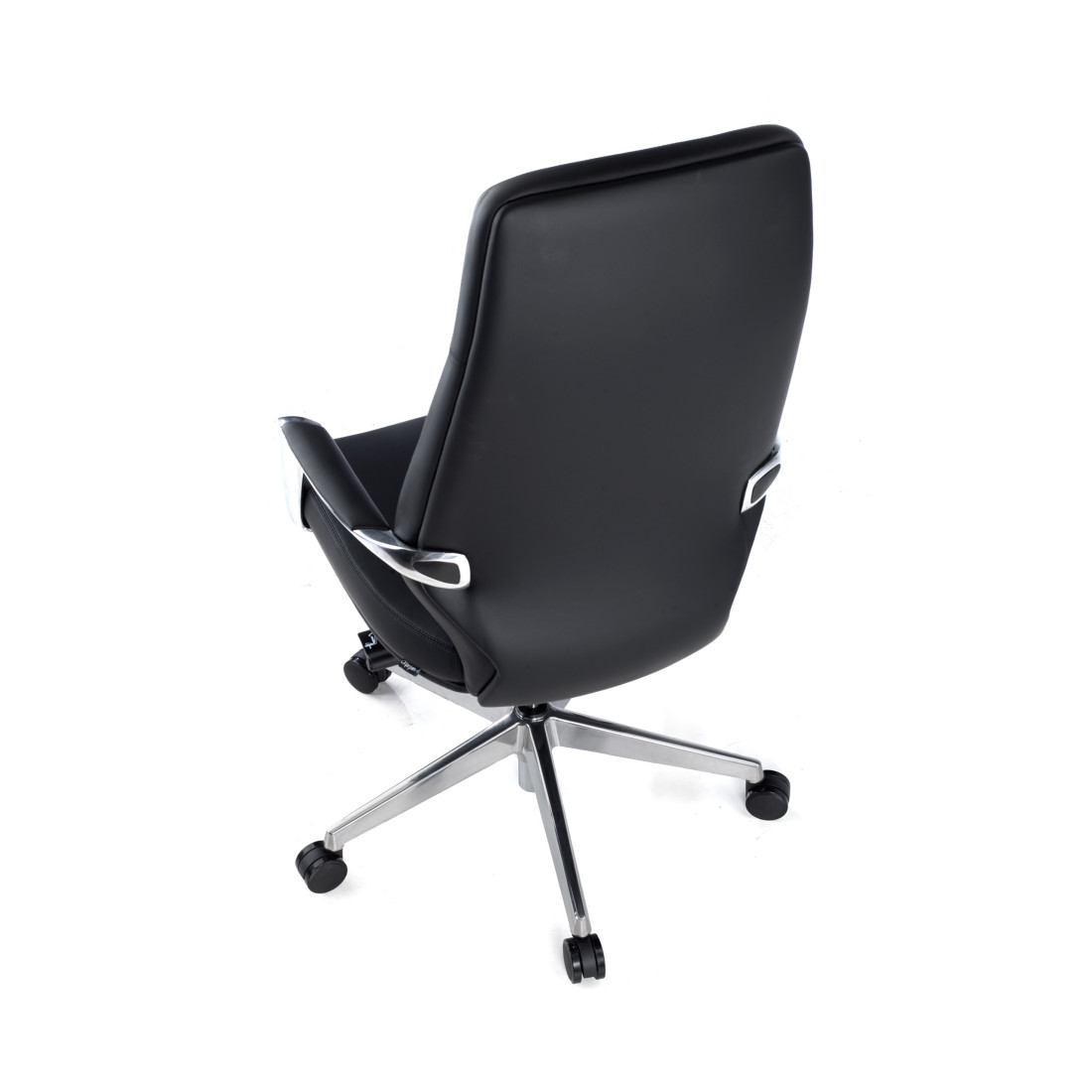 sillon de oficina negro duo respaldo alto ecopiel piel sintetica 7