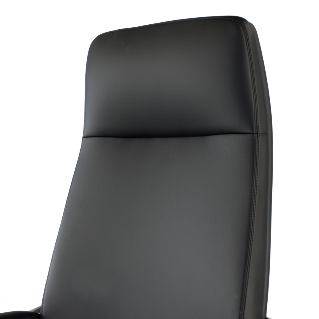 sillon de oficina negro duo respaldo alto ecopiel piel sintetica 8