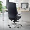 sillon de oficina negro duo respaldo alto ecopiel piel sintetica 2